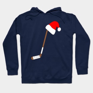 Christmas Hockey Santa Hat. Hoodie